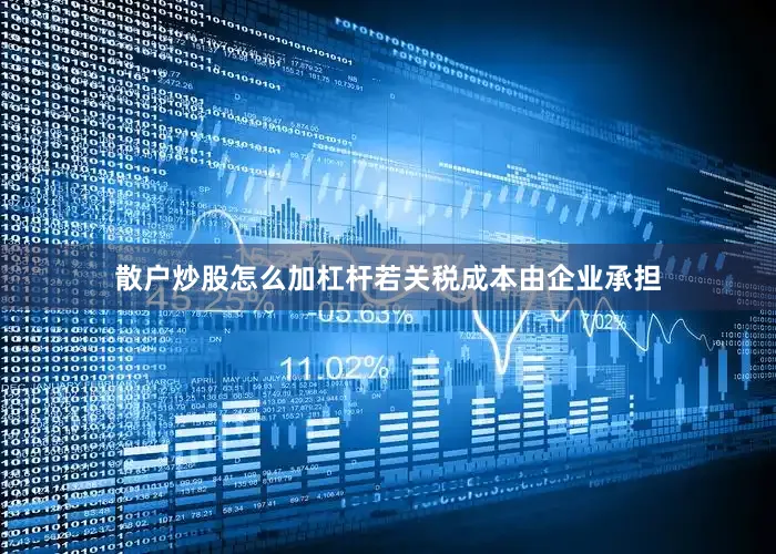 散户炒股怎么加杠杆若关税成本由企业承担